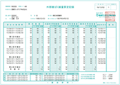 外部被ばく線量算定記録